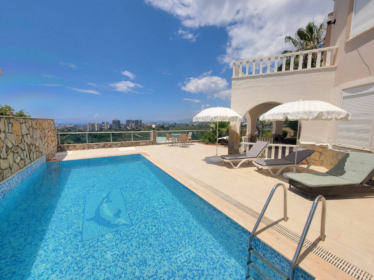 Alanya Kargıcak'ta Muhteşem Doğa Manzaralı, Özel Havuzlu, Kiralık Villa 43390 — 2