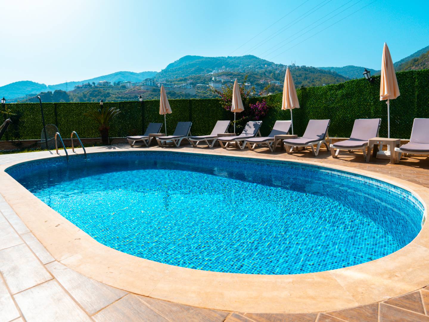 Alanya'da Merkezi Konumda, Deniz Manzaralı, Özel Havuzlu, Geniş Villa 36063 — 5