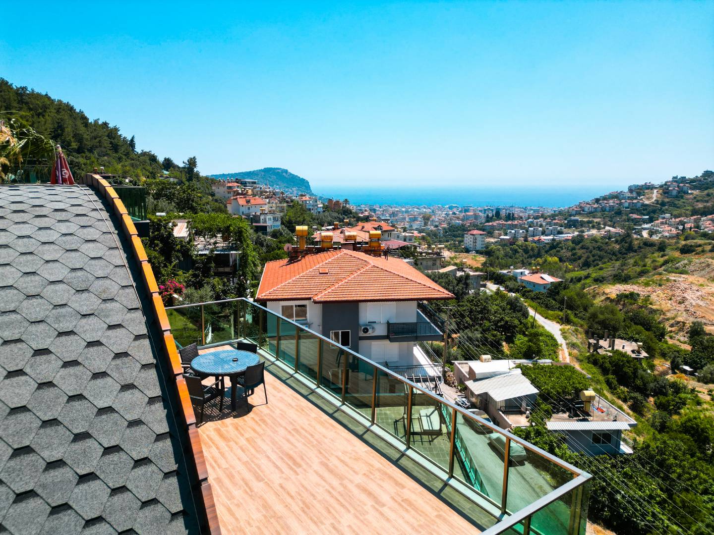 Alanya'da Merkezi Konumda, Deniz Manzaralı, Özel Havuzlu, Geniş Villa