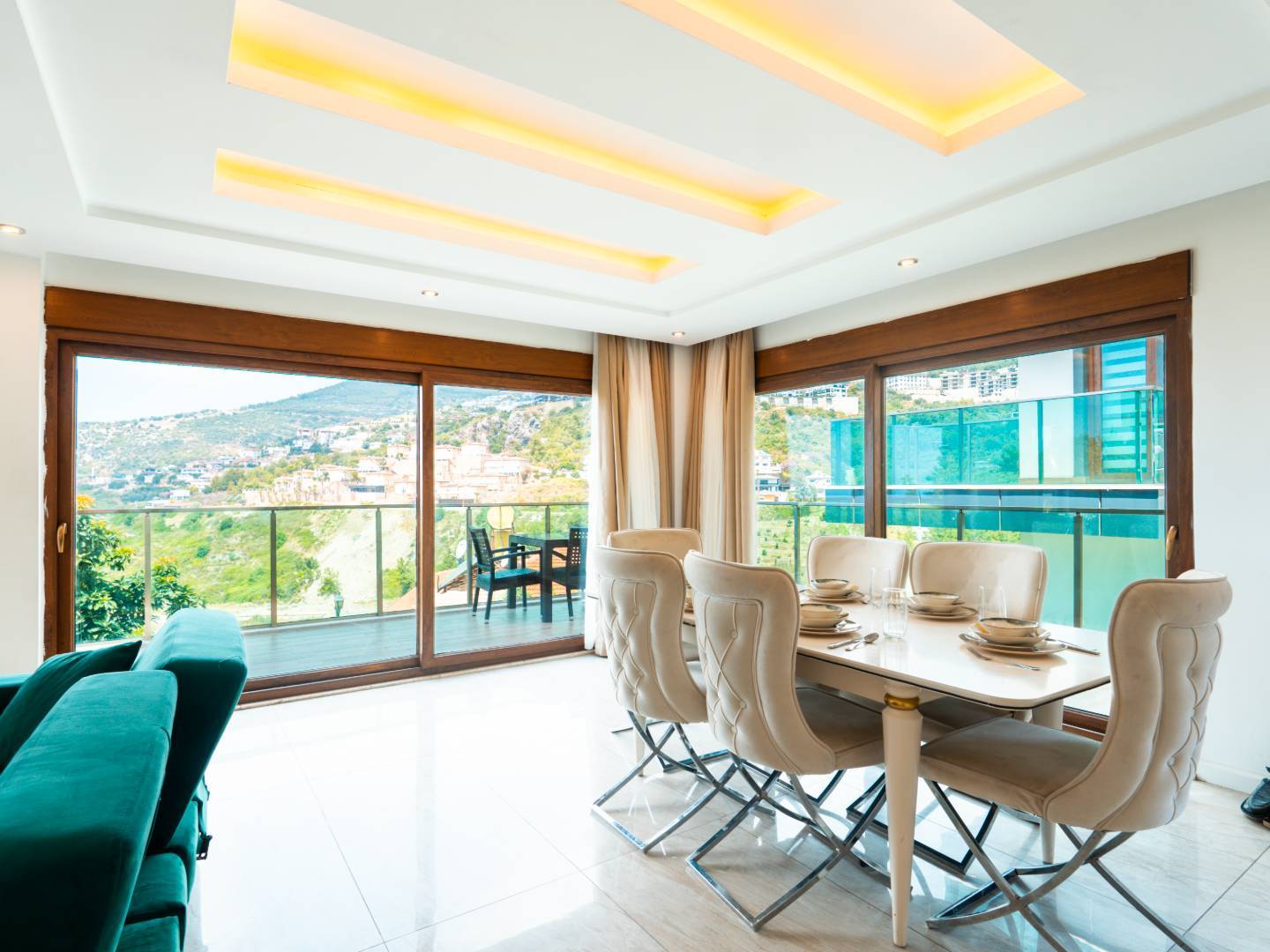 Alanya'da Muhteşem Deniz Manzaralı, Özel Havuzlu, Geniş Villa 46461 — 7