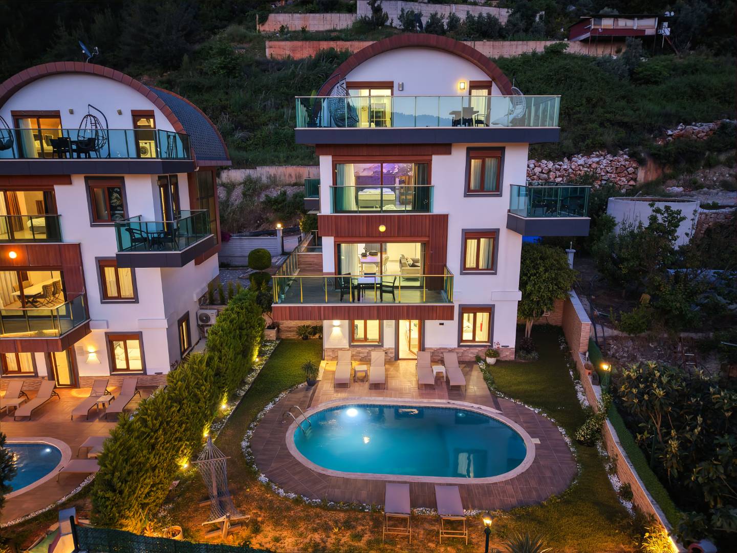 Alanya'da Muhteşem Deniz Manzaralı, Özel Havuzlu, Geniş Villa 46462
