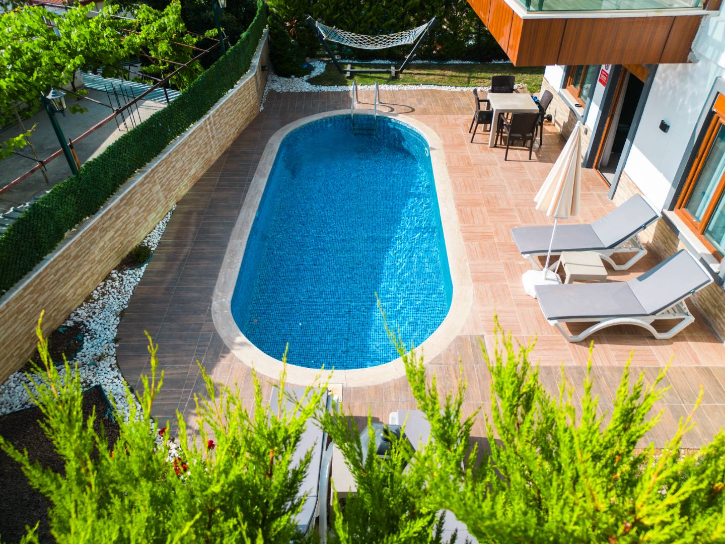 Alanya'da Muhteşem Deniz Manzaralı, Özel Havuzlu, Geniş Villa 46462 — 5