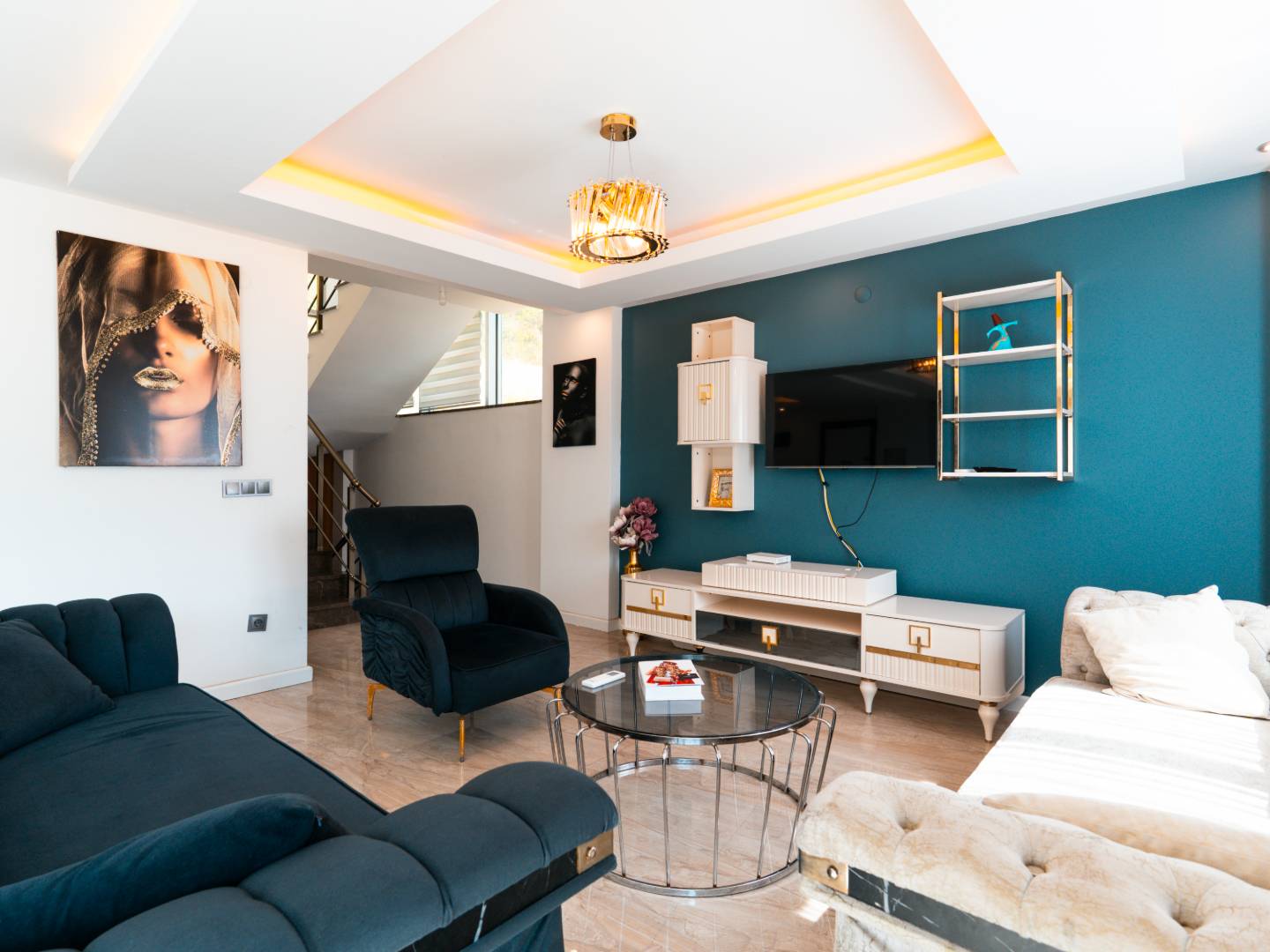 Alanya'da Muhteşem Deniz Manzaralı, Özel Havuzlu, Geniş Villa 46462 — 7