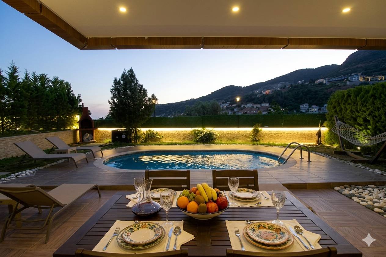 Antalya Alanya'da Geniş Ailelere Uygun, Özel Havuzlu, 5+1 Villa 36061 — 7