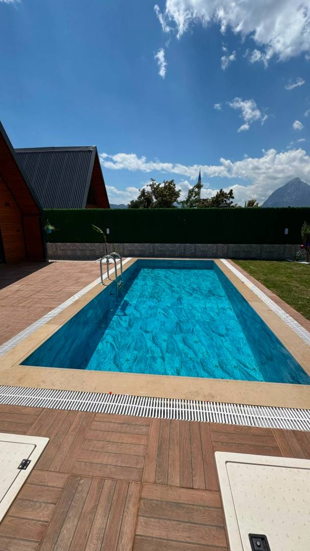 Antalya Konyaaltı'nda Sakin Konumda, Özel Isıtmalı Havuzlu, Modern Bungalov 46172 — 5