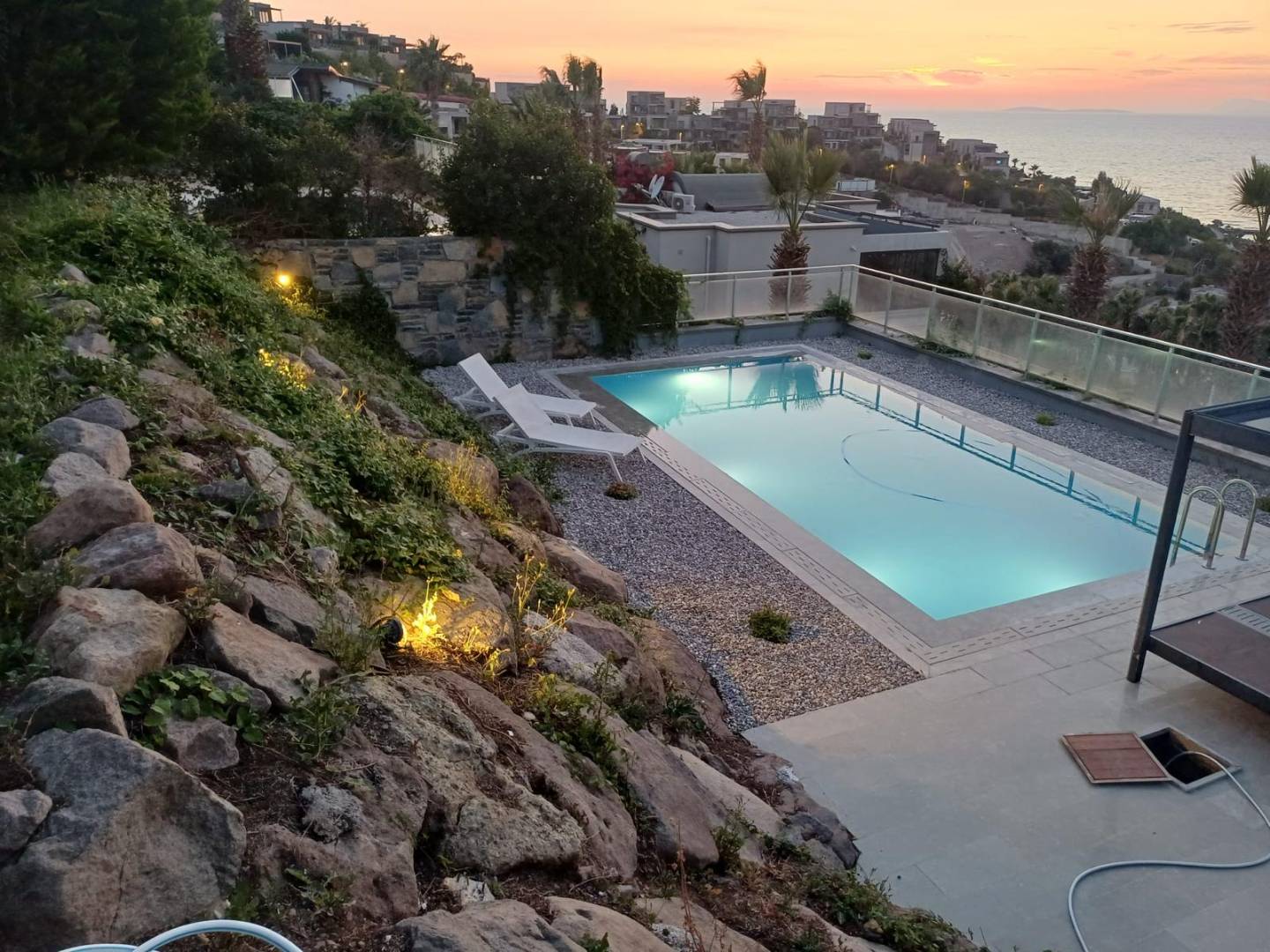 Bodrum Dirmil'de Deniz Manzaralı, Özel Havuzlu, Lüks Villa