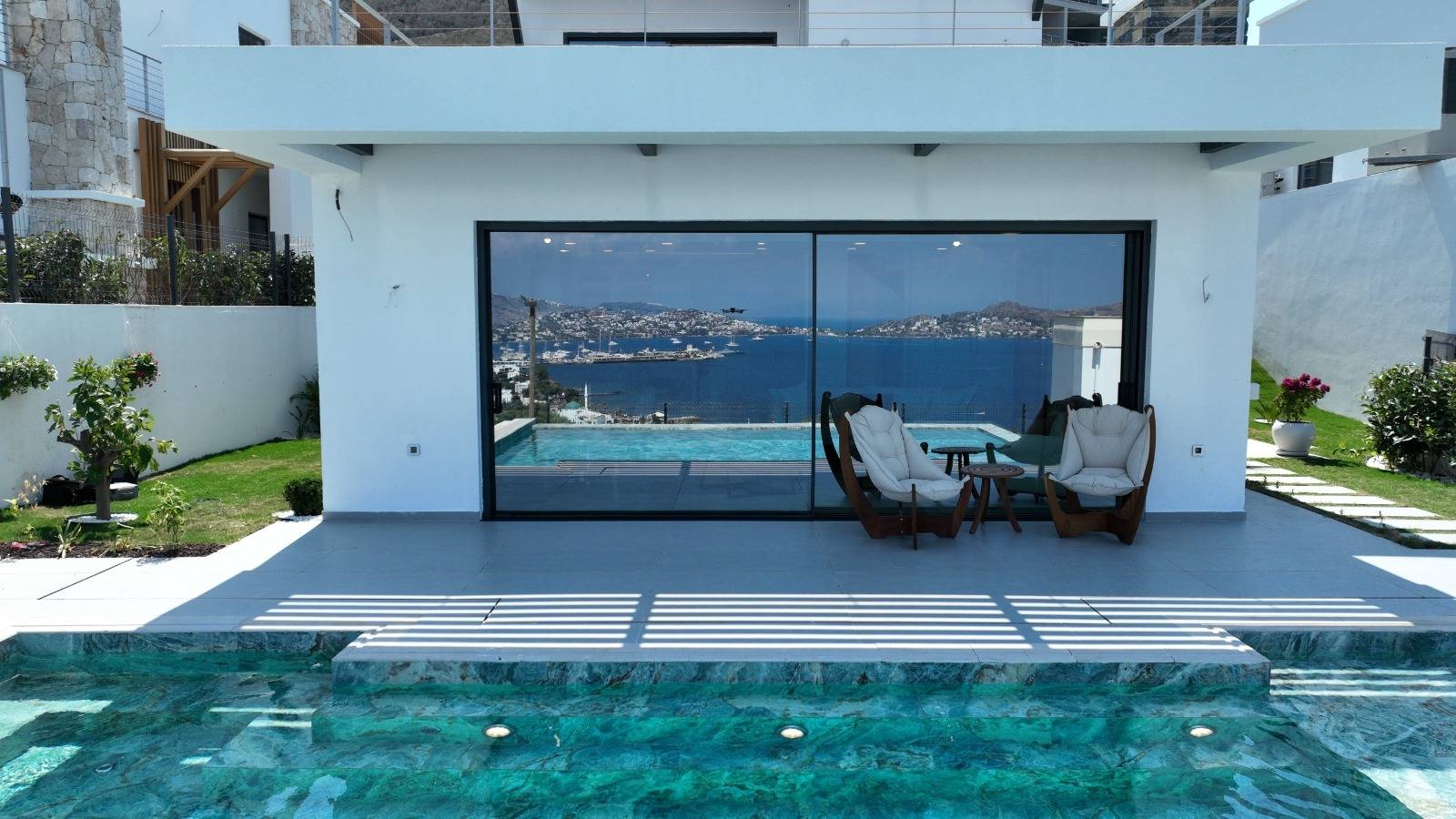 Bodrum Geriş'de Enfes Deniz Manzaralı, Özel Havuzlu, Konforlu Villa 45746 - 2