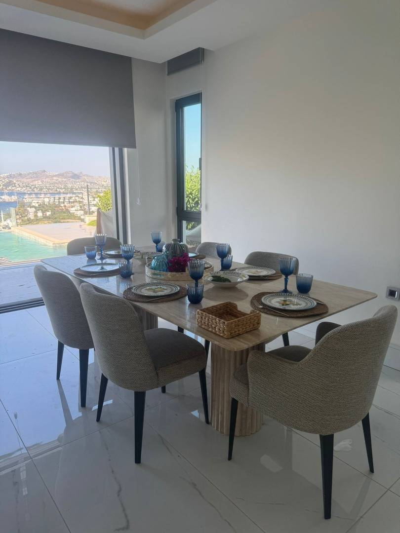 Bodrum Geriş'de Enfes Deniz Manzaralı, Özel Havuzlu, Konforlu Villa 45746 — 7