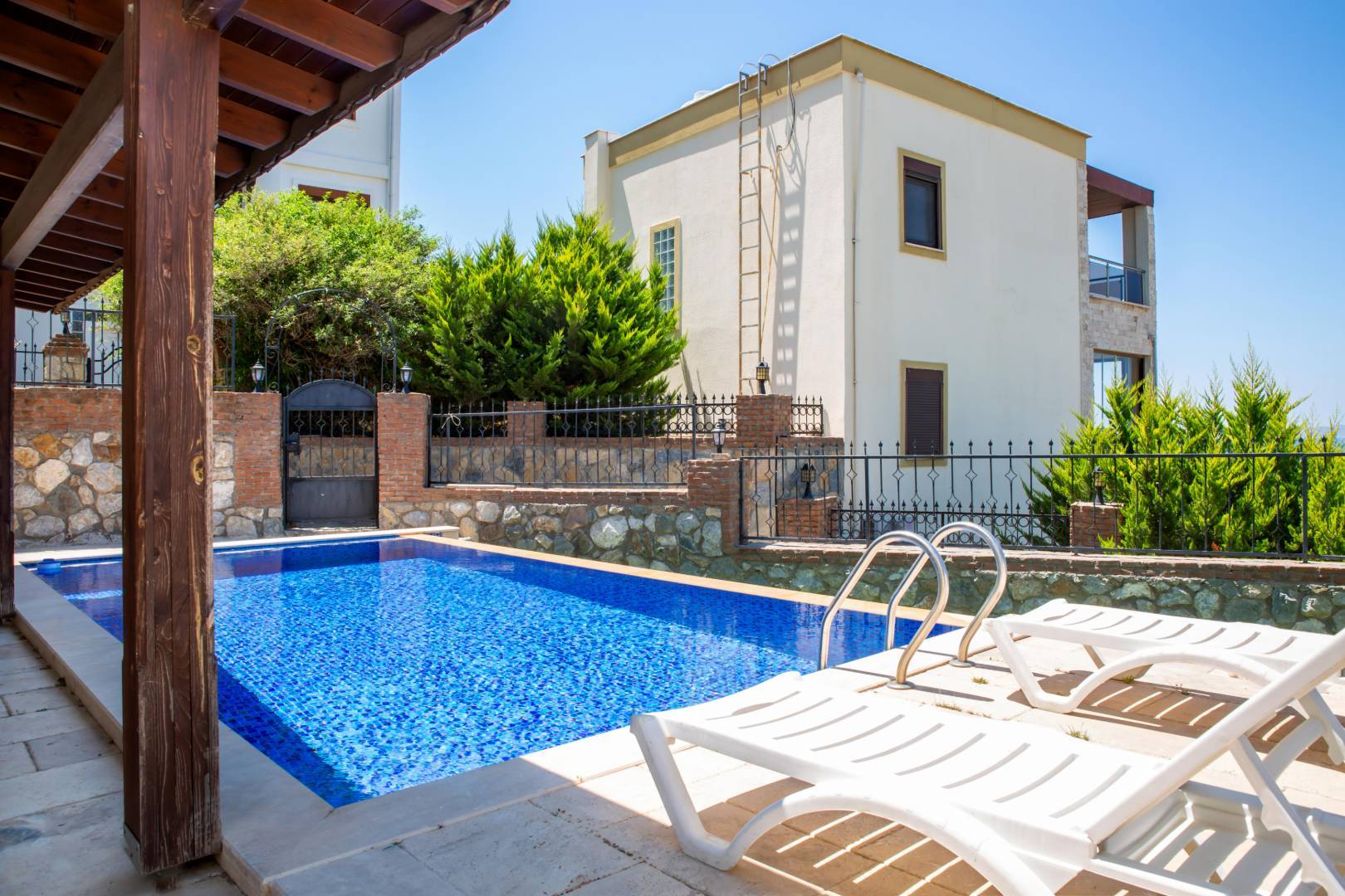 Bodrum Peksimet'de Geniş Ailelere Uygun, Özel Havuzlu, Kiralık Villa 46130 — 4