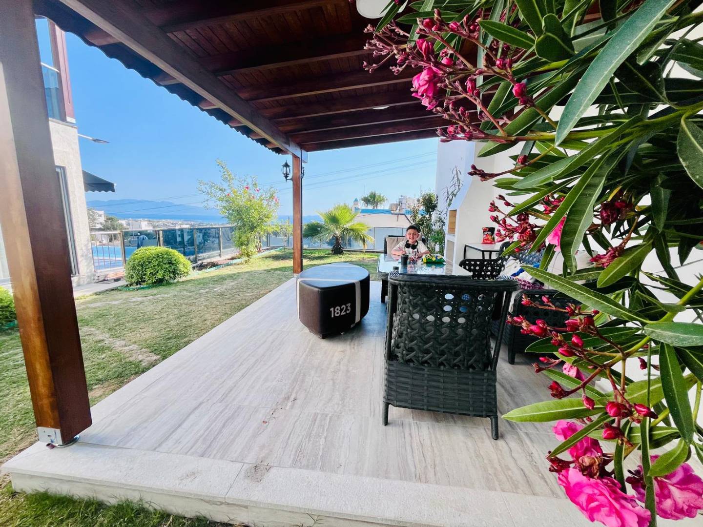Bodrum Peksimet'te Enfes Deniz Manzaralı, Özel Havuzlu, Kiralık Villa
