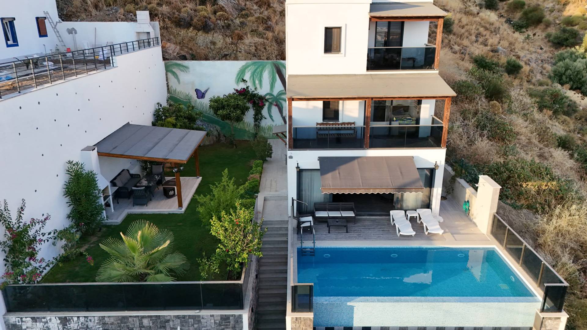 Bodrum Peksimet'te Enfes Deniz Manzaralı, Özel Havuzlu, Kiralık Villa 42689 — 3