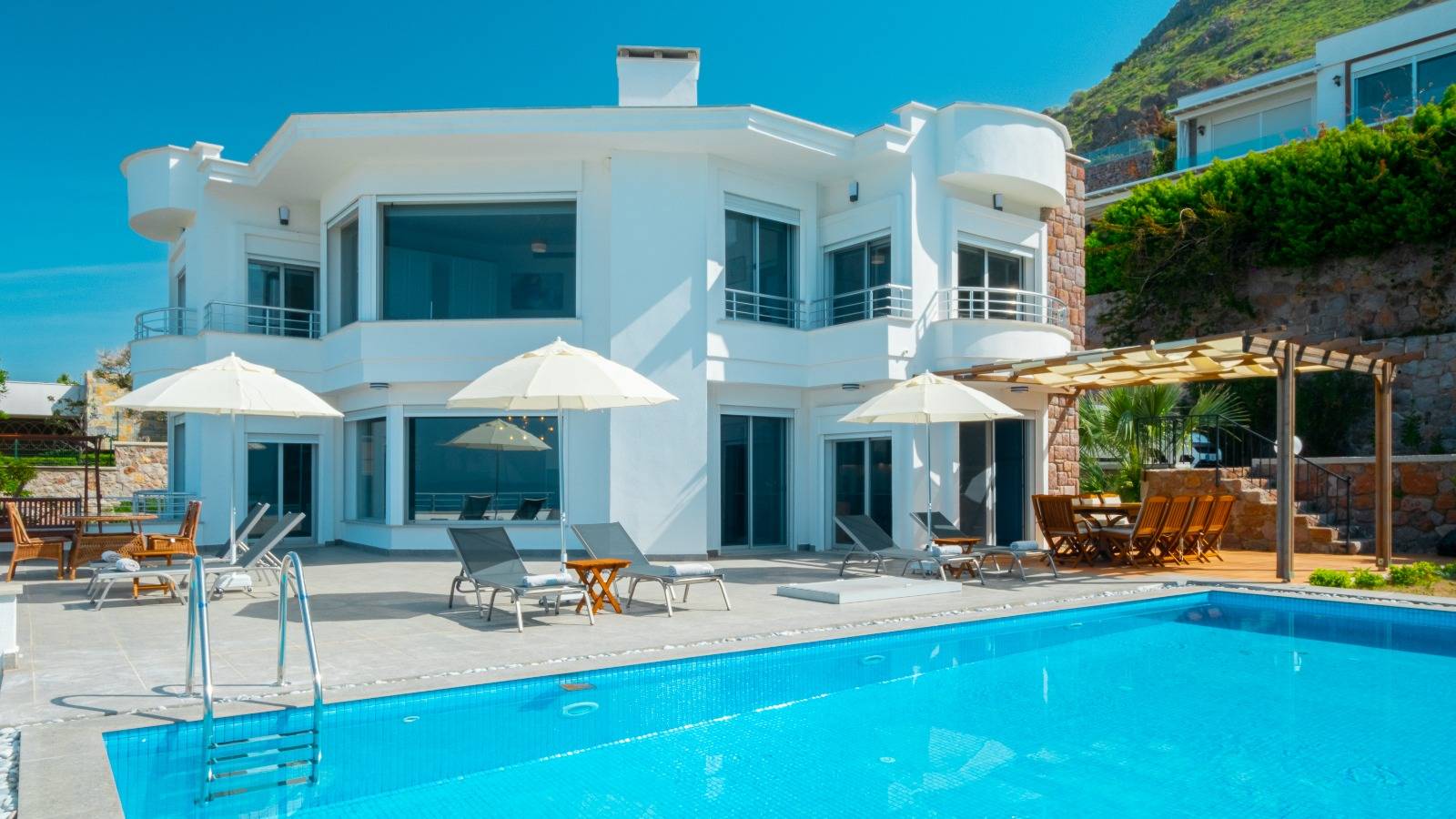 Bodrum Turgutreis'de Muhteşem Deniz Manzaralı, Özel Havuzlu, Lüks Villa 46129