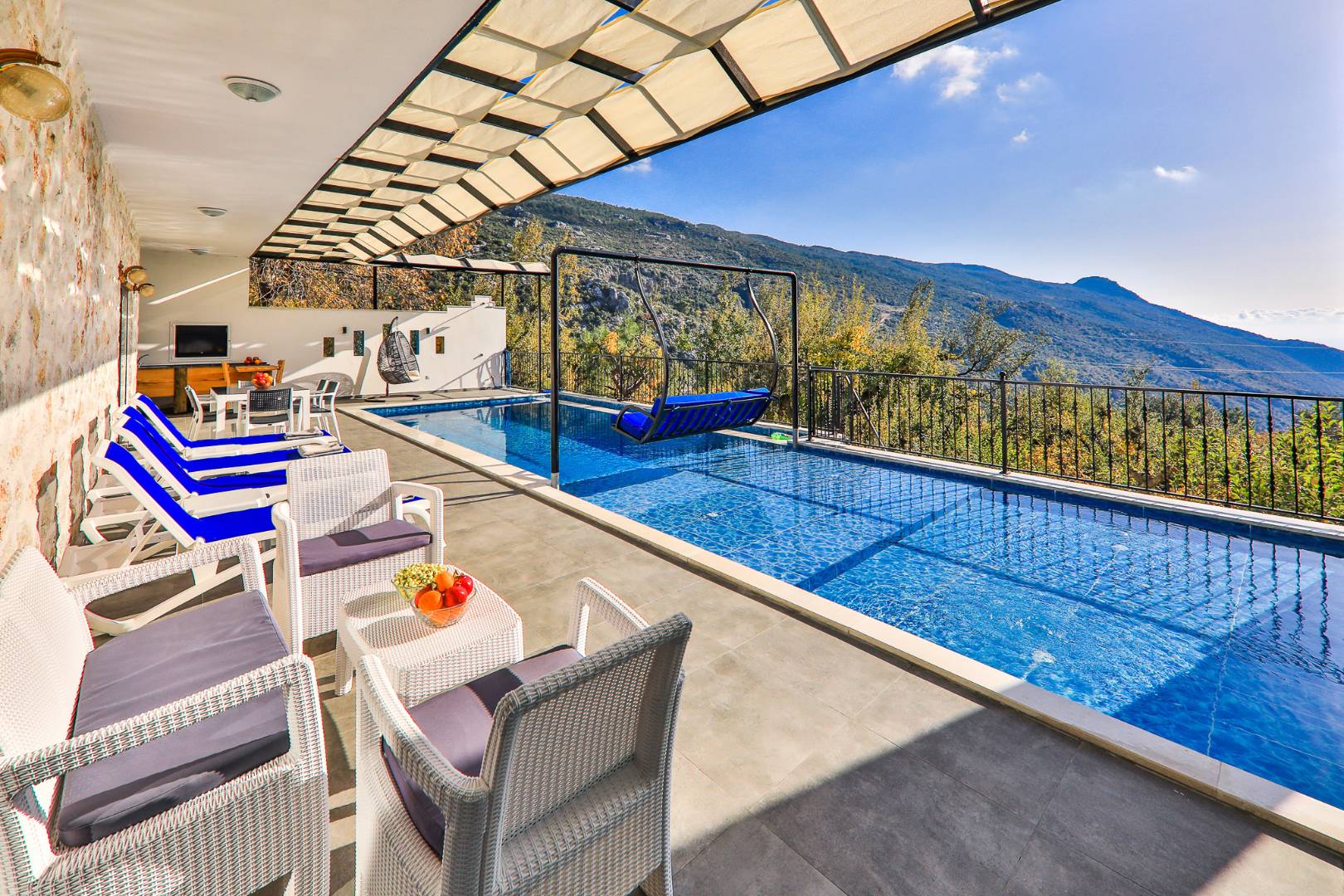 Kaş İslamlar'da Enfes Doğa Manzaralı, Isıtmalı Havuzlu, Konforlu Villa 45884 — 7