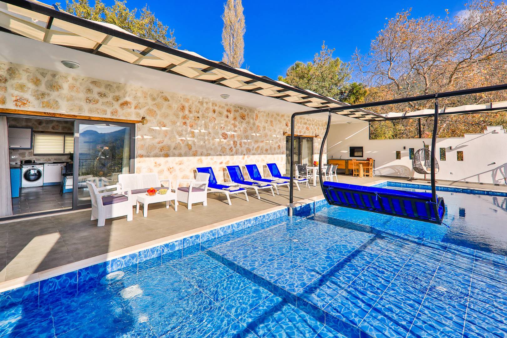 Kaş İslamlar'da Enfes Doğa Manzaralı, Isıtmalı Havuzlu, Konforlu Villa 45884 — 6