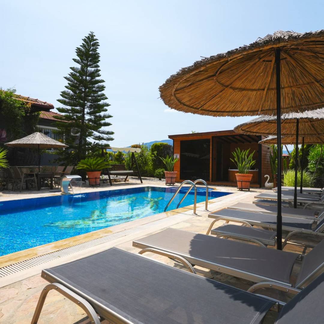 Ortaca Dalyan'da Sakin Konumda, Özel Havuzlu, Kiralık Villa
