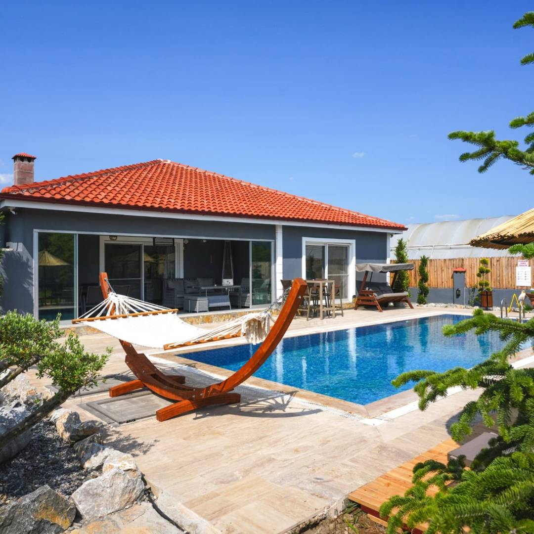 Ortaca Dalyan'da Doğa İle İç İçe, Özel Havuzlu, 4+1 Villa 46033 — 3