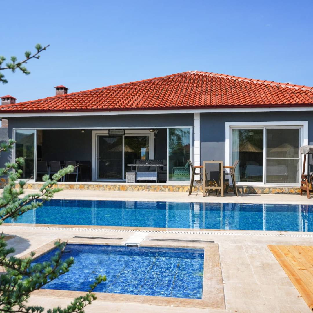 Ortaca Dalyan'da Doğa İle İç İçe, Özel Havuzlu, 4+1 Villa 46033 — 2