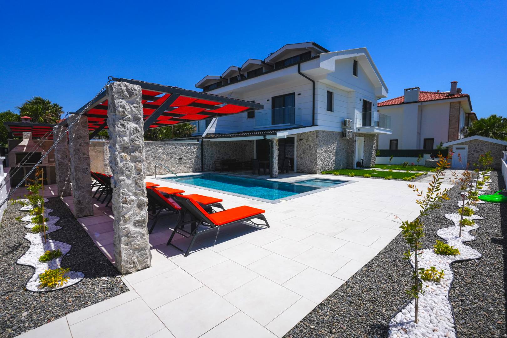 Ortaca Dalyan'da Sakin Konumda, Özel Havuzlu, İkiz Villa 45892