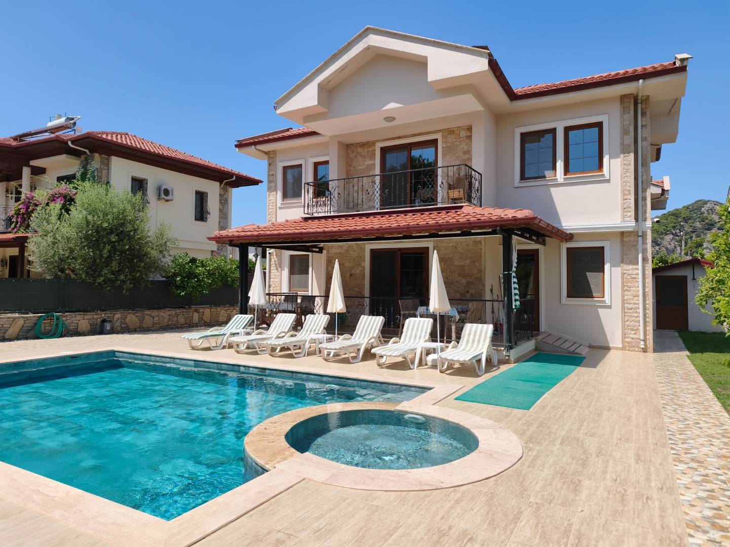 Ortaca Dalyan'da Kalabalık Ailelere Uygun, Özel Havuzlu, Modern Villa 46112 — 2