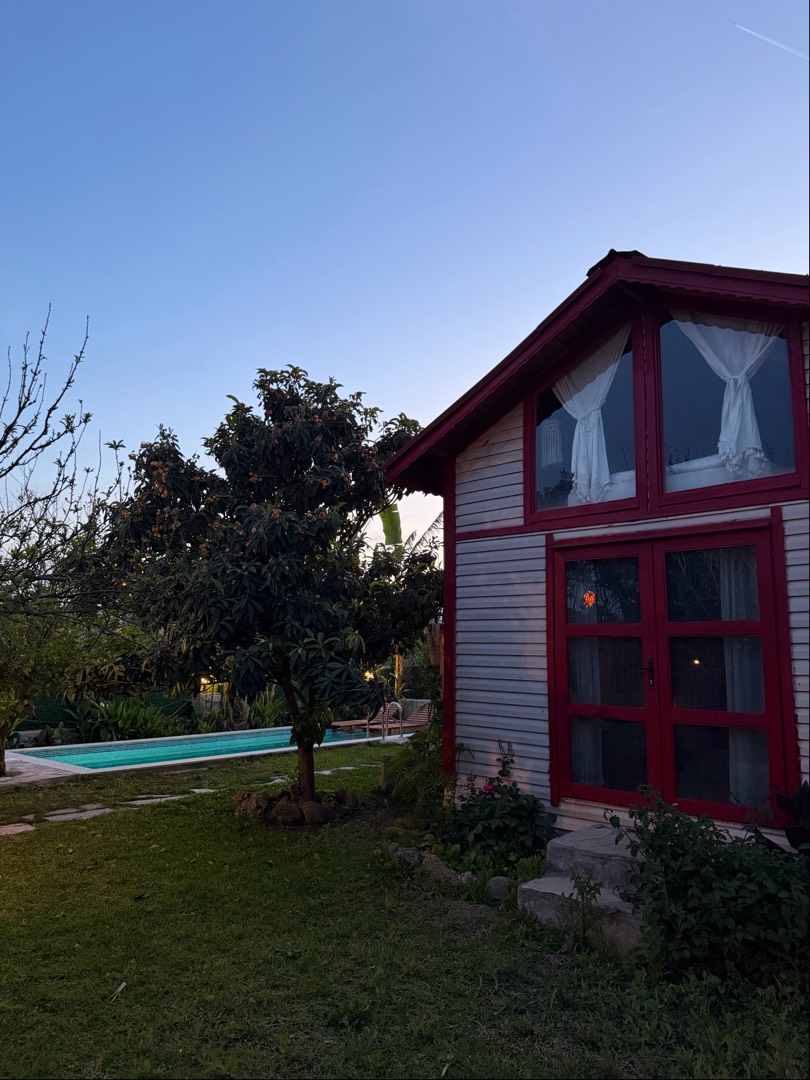 Datça Kızılan'da Huzurlu Doğada, Özel Havuzlu, Ahşap Bungalov