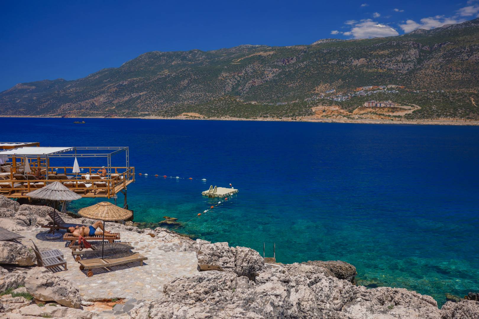 Kaş Andifli'de Muhteşem Deniz Manzaralı, Özel Havuzlu, 6 Kişilik Villa