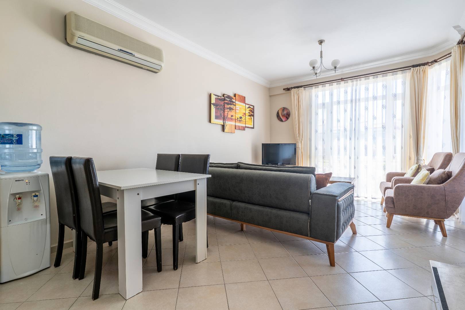 Didim Akbük'te Deniz Manzaralı, Tesis İçerisinde, Kiralık Dubleks Ev