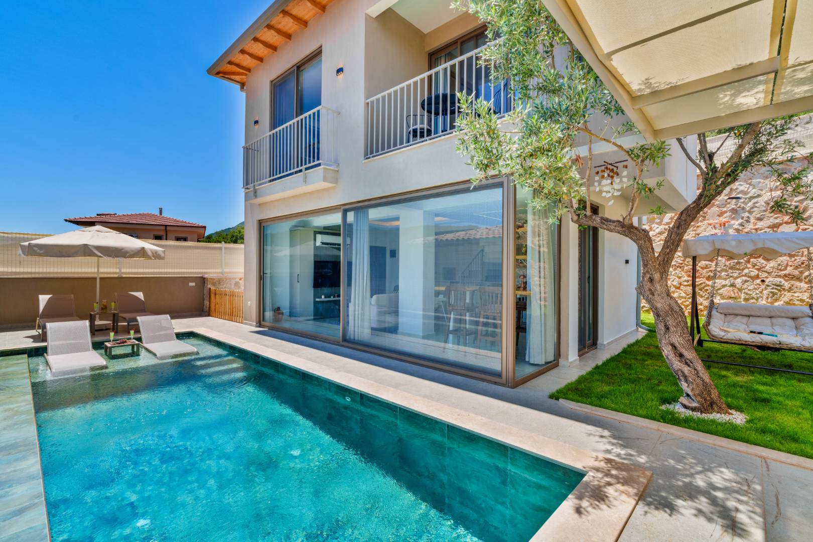 Kaş Çukurbağ'da Huzurlu Doğada, Özel Havuzlu, Kiralık Villa 45893 — 5
