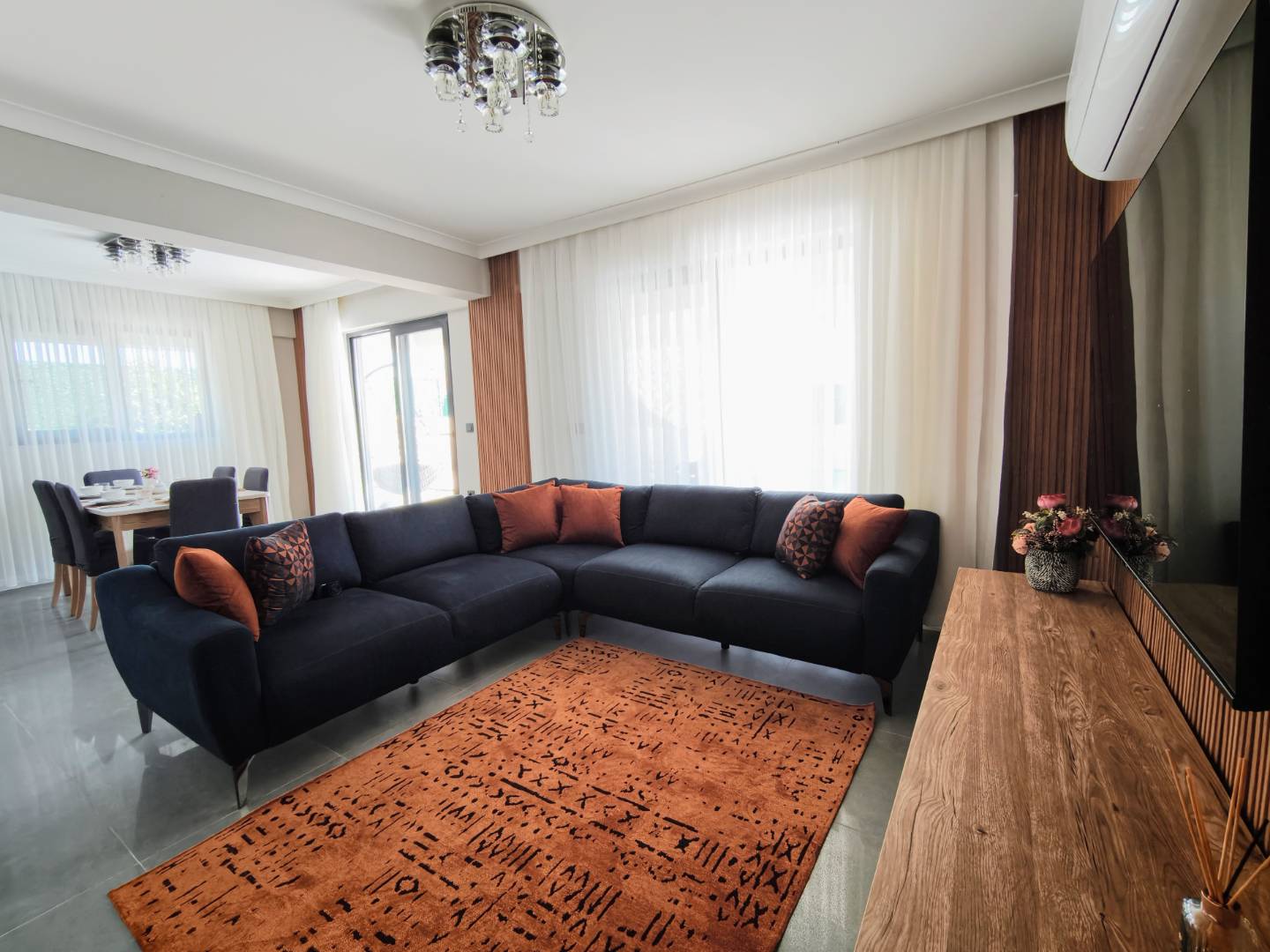 Seydikemer Gerişburnu'nda Geniş Aileler için Uygun, Özel Havuzlu, Modern Villa 46073 — 7