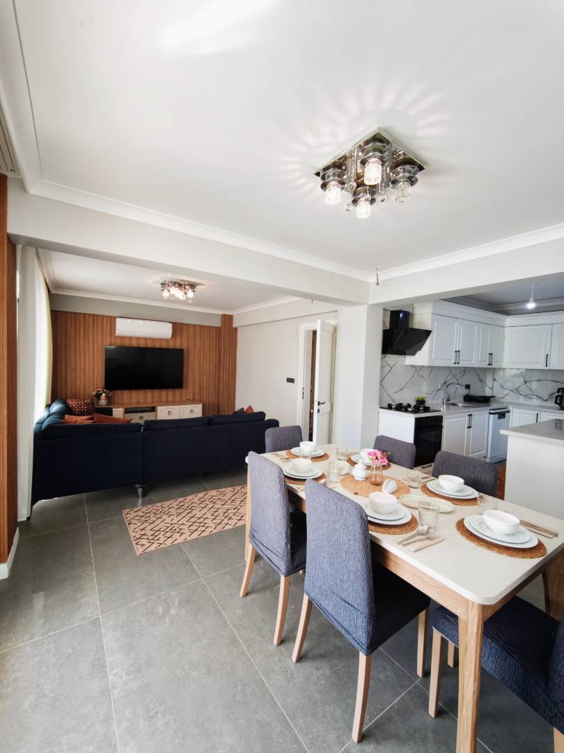 Seydikemer Gerişburnu'nda Geniş Aileler için Uygun, Özel Havuzlu, Modern Villa 46073 — 8