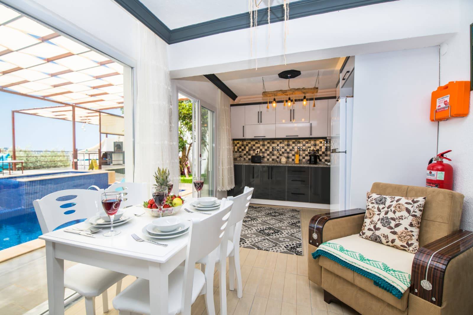 Kaş Bezirgan'da Balayı Çiftlerine Uygun, Özel Havuzlu, Kiralık Villa 45883 — 4