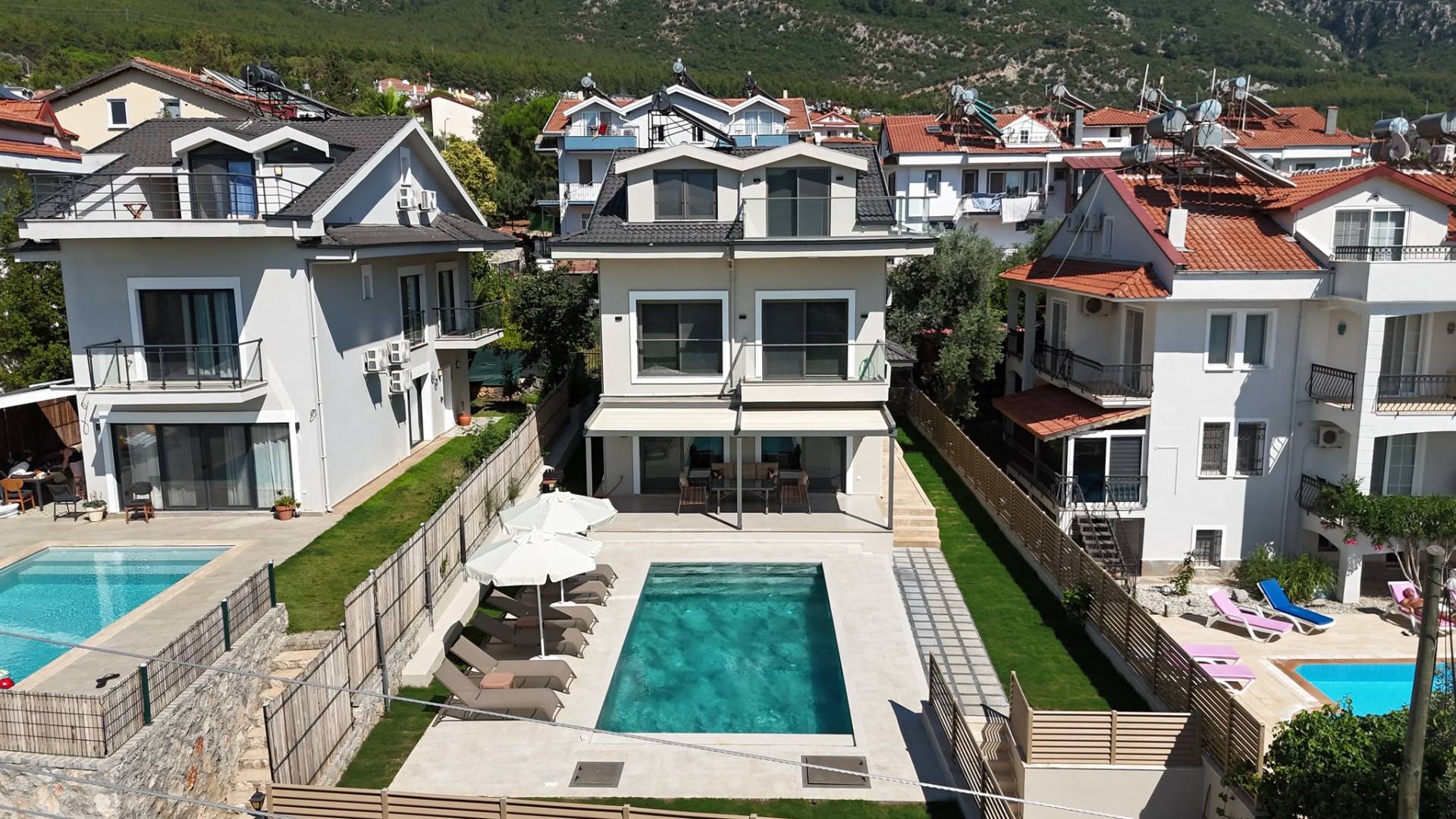 Fethiye Ölüdeniz'de Kalabalık Ailelere Uygun, Özel Havuzlu, 9 Kişilik Villa