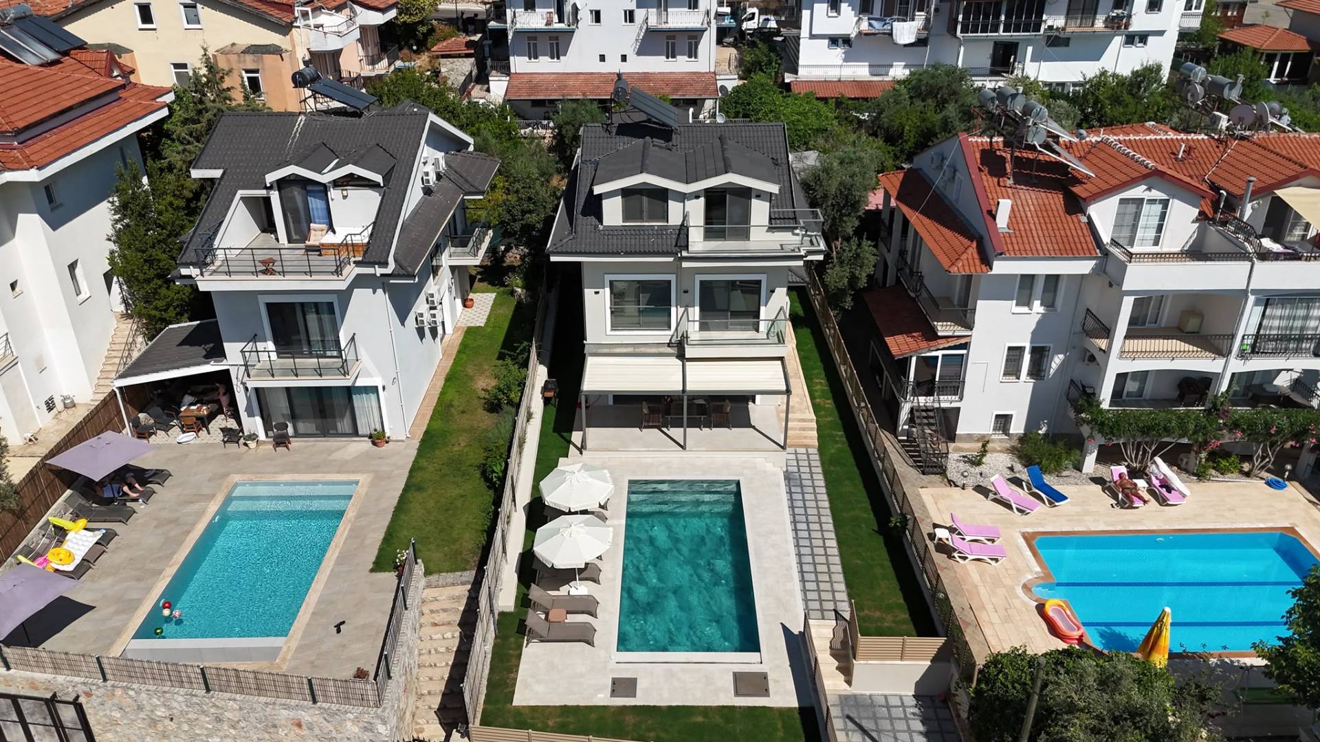 Fethiye Ölüdeniz'de Kalabalık Ailelere Uygun, Özel Havuzlu, 9 Kişilik Villa