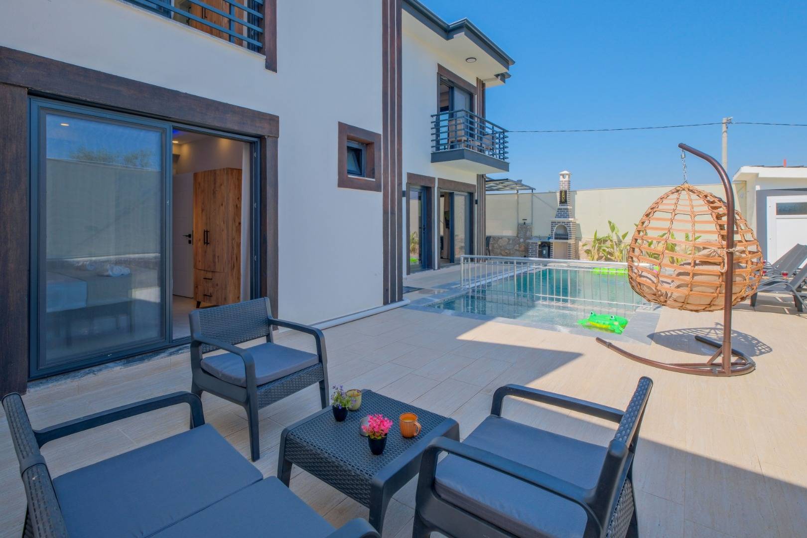Fethiye Bozyer'de Doğa İle Baş Başa, Özel Havuzlu, 3+1 İkiz Villa 45849 — 4