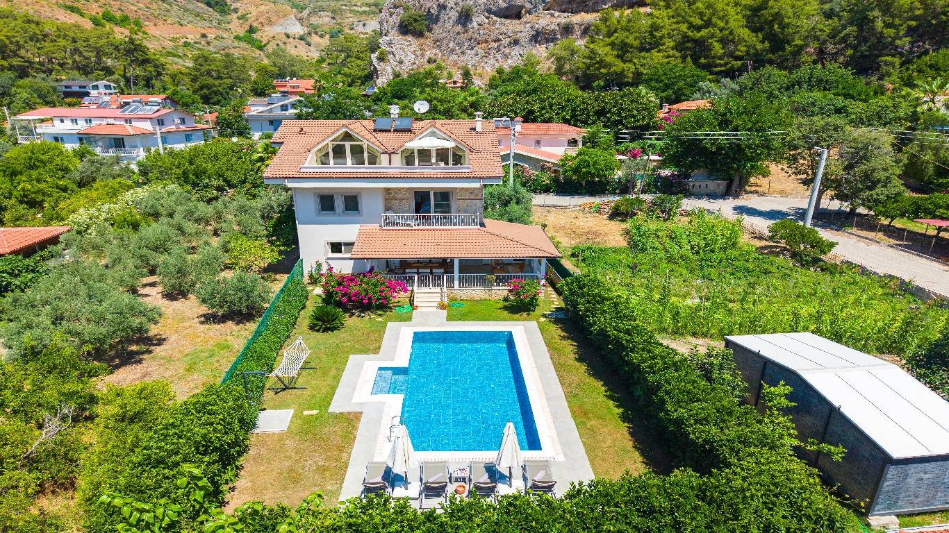 Fethiye Göcek'te Enfes Doğa İçerisinde, Özel Havuzlu, Müstakil Villa 29720 — 4
