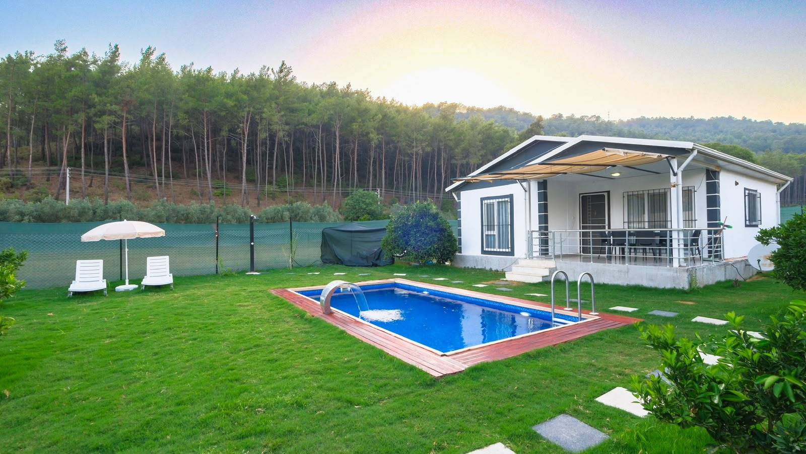 Fethiye İnlice'de Geniş Bahçeli, Özel Havuzlu, Balayı Villası 46503 — 2
