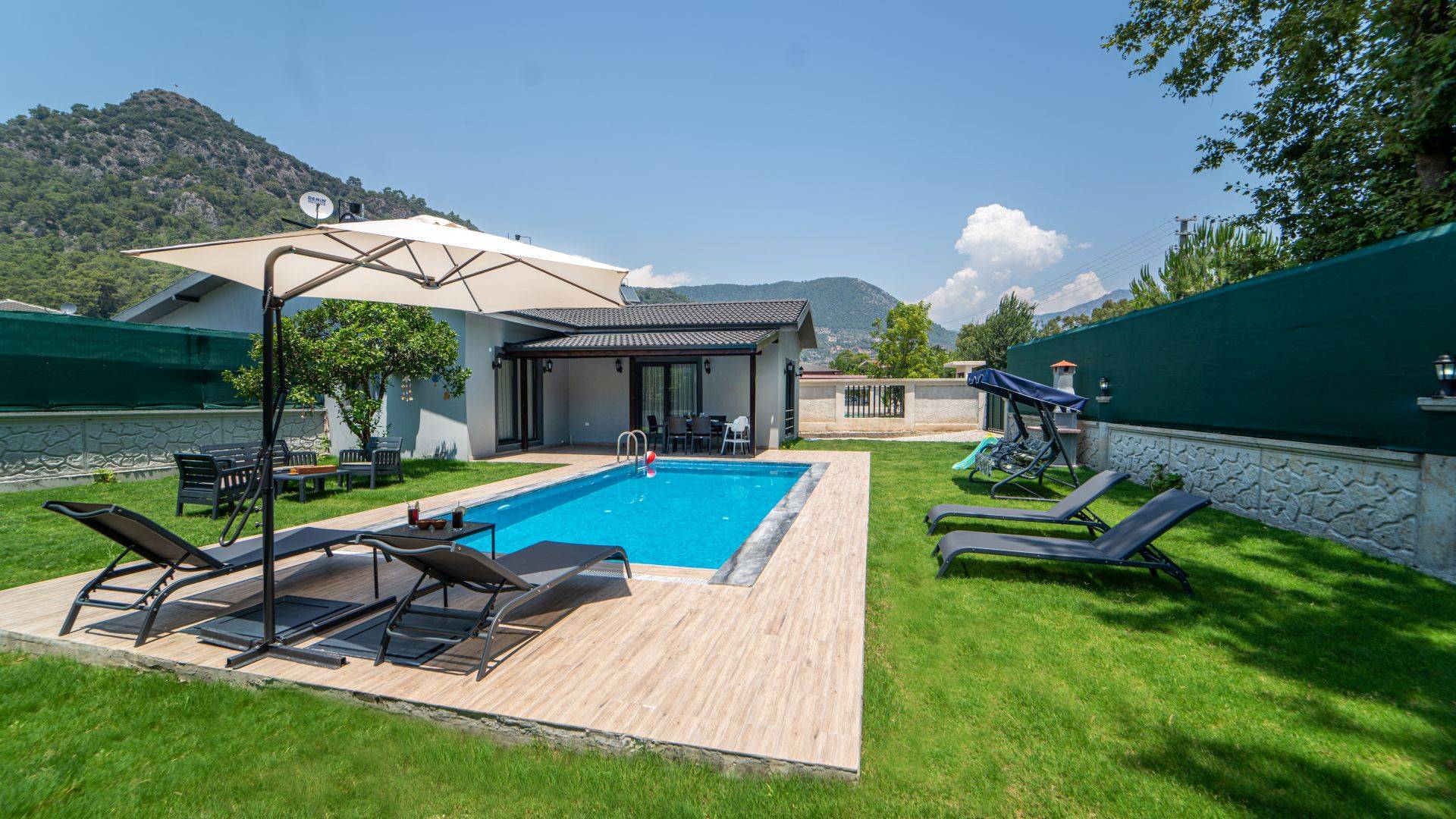 Fethiye İnlice'de Sakin Konumda, Özel Havuzlu, Modern Villa 46331