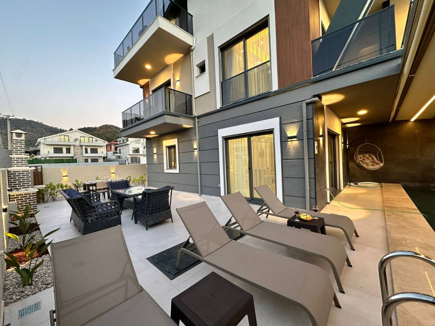 Fethiye Karagedik'te Lüks Tasarımlı, Özel Havuzlu, Hamamlı, Saunalı Villa 45823 — 4