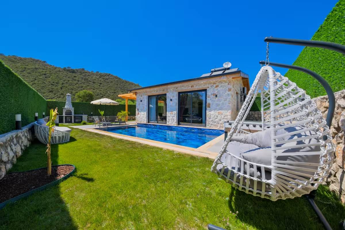 Fethiye Karakeçeliler'de Doğa İçerisinde, Özel Havuzlu, Balayı Villası 46223