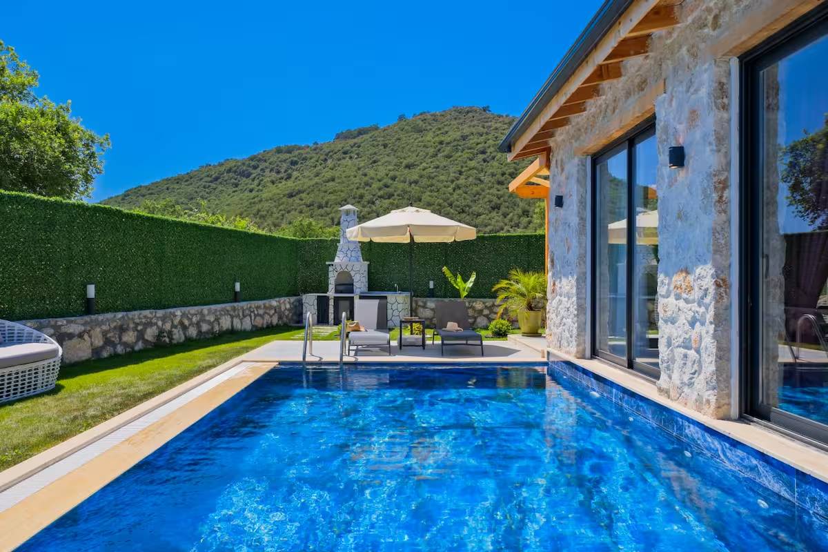 Fethiye Karakeçeliler'de Doğa İçerisinde, Özel Havuzlu, Balayı Villası 46223 — 3