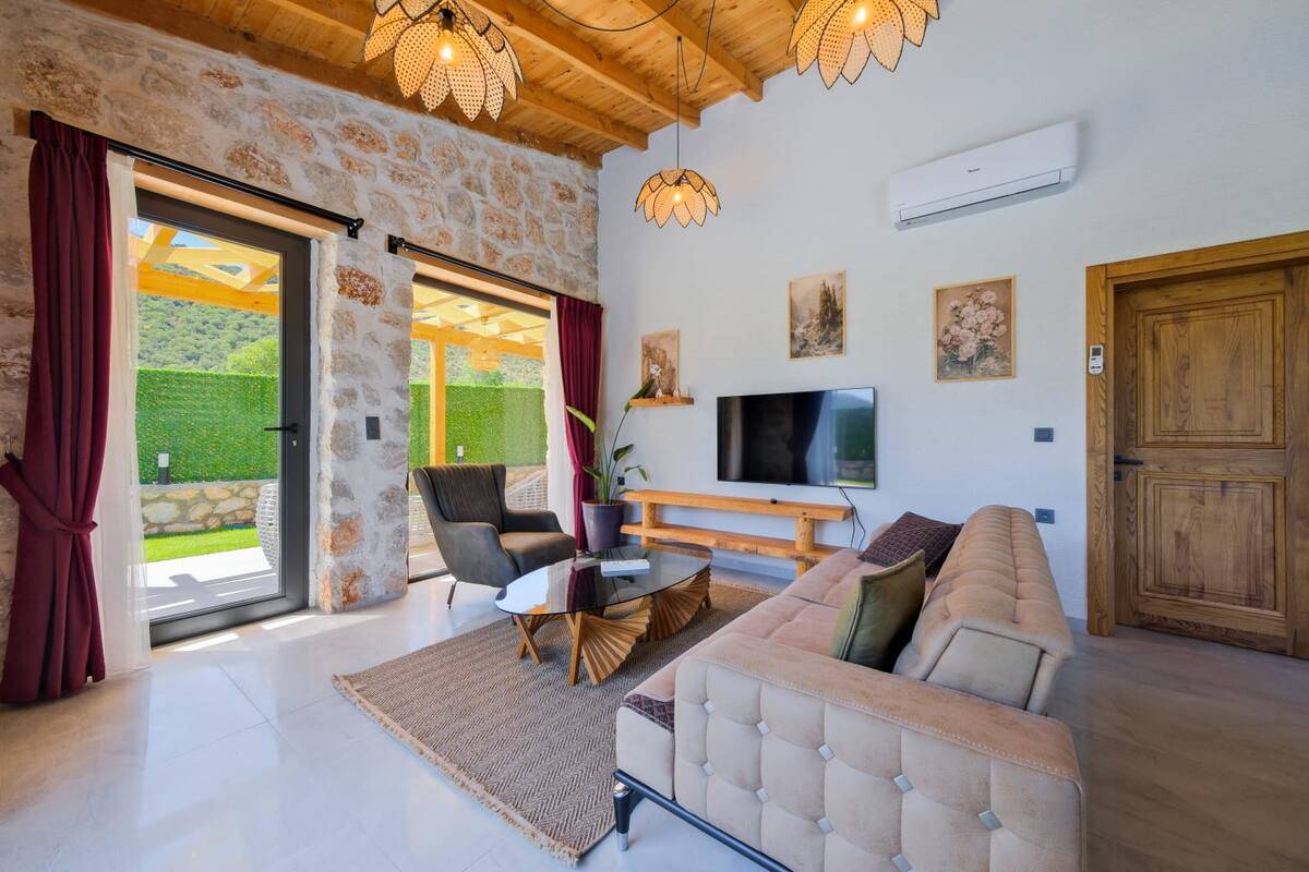 Fethiye Karakeçeliler'de Doğa İçerisinde, Özel Havuzlu, Balayı Villası 46223 — 8