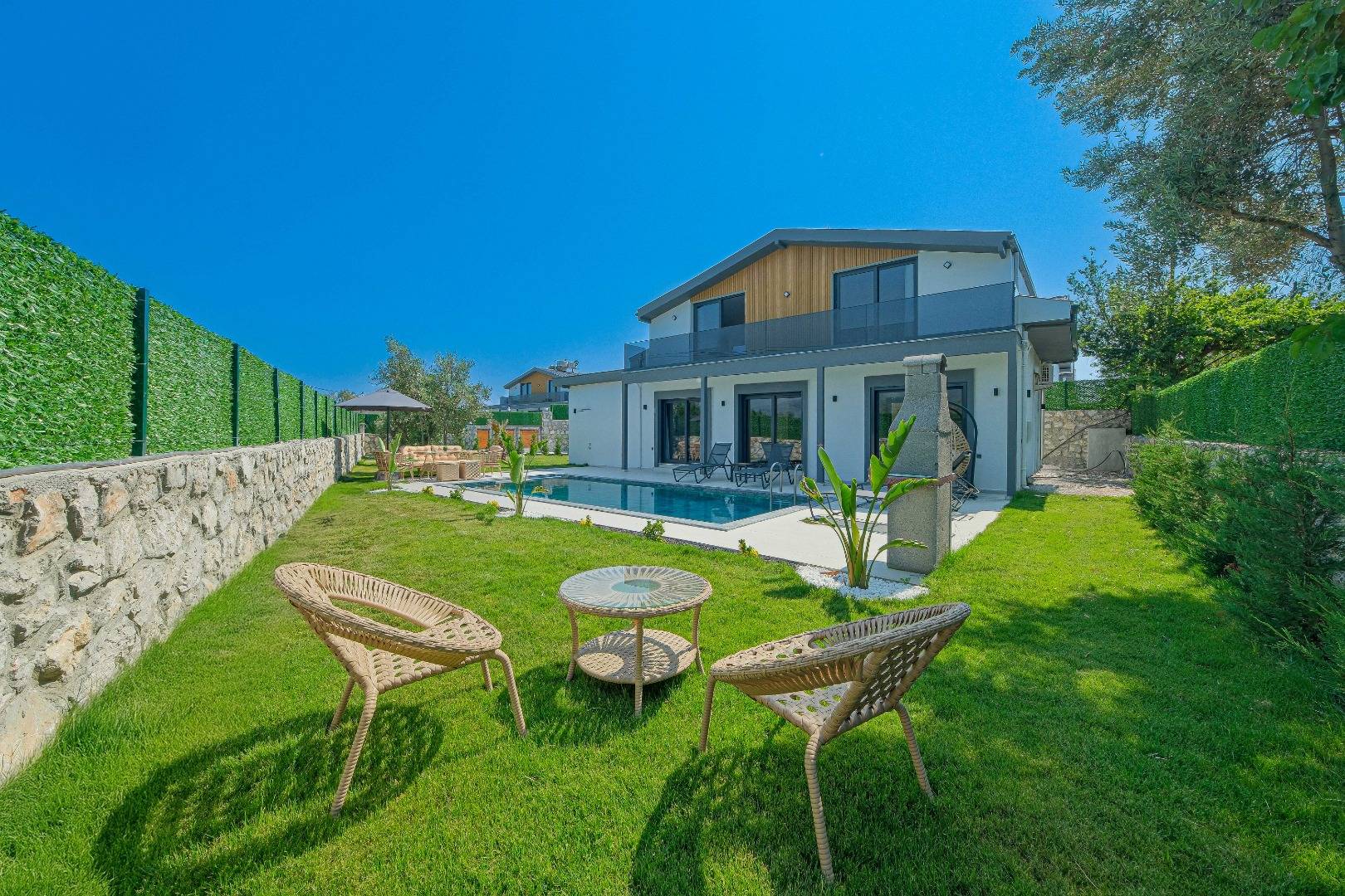 Fethiye Kargı'da Geniş Bahçeli, Özel Havuzlu, Jakuzili Villa 45839 — 2