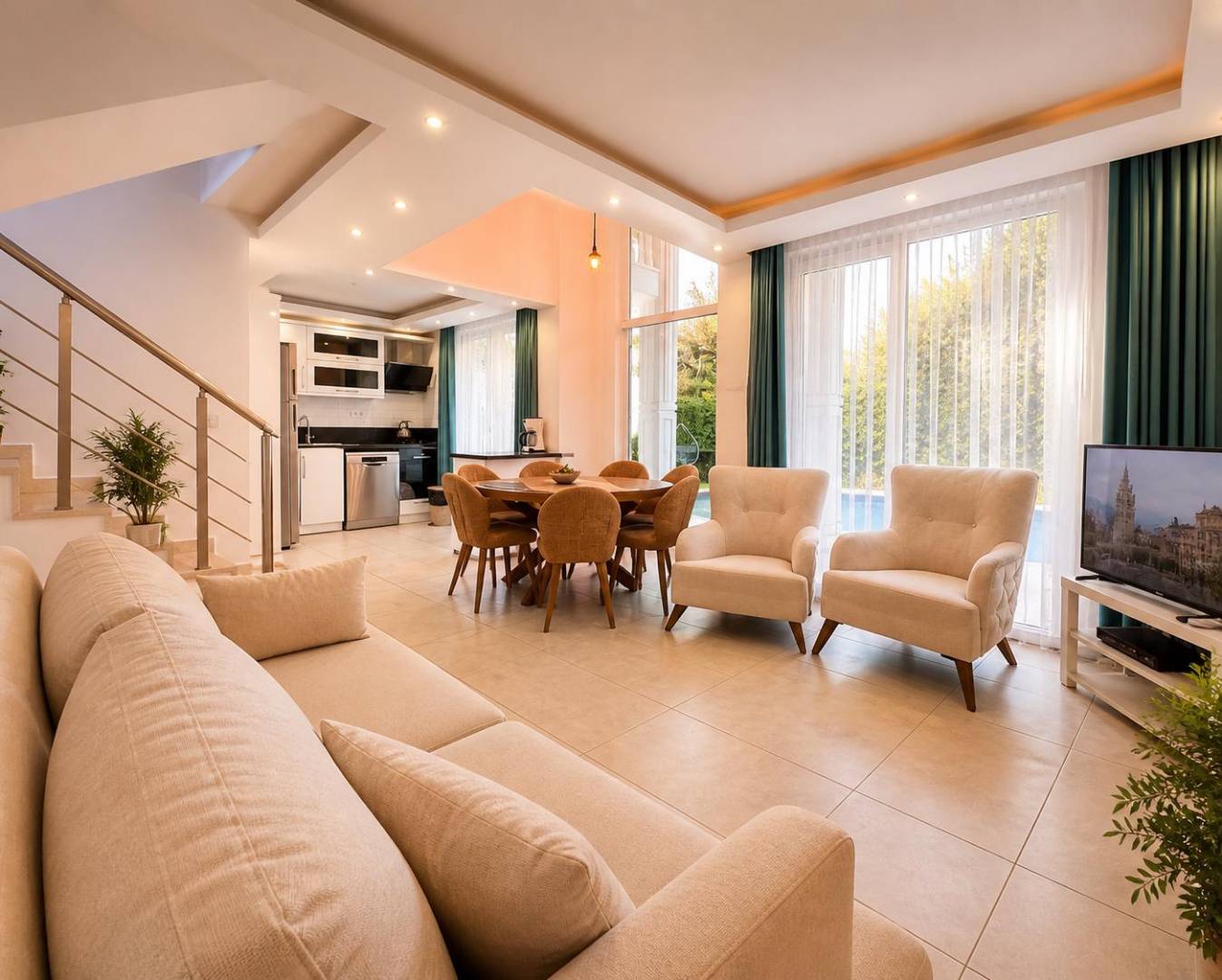 Fethiye Ölüdeniz'de Doğa İle İç İçe, Özel Havuzlu, 4+1 Villa 23038 — 9