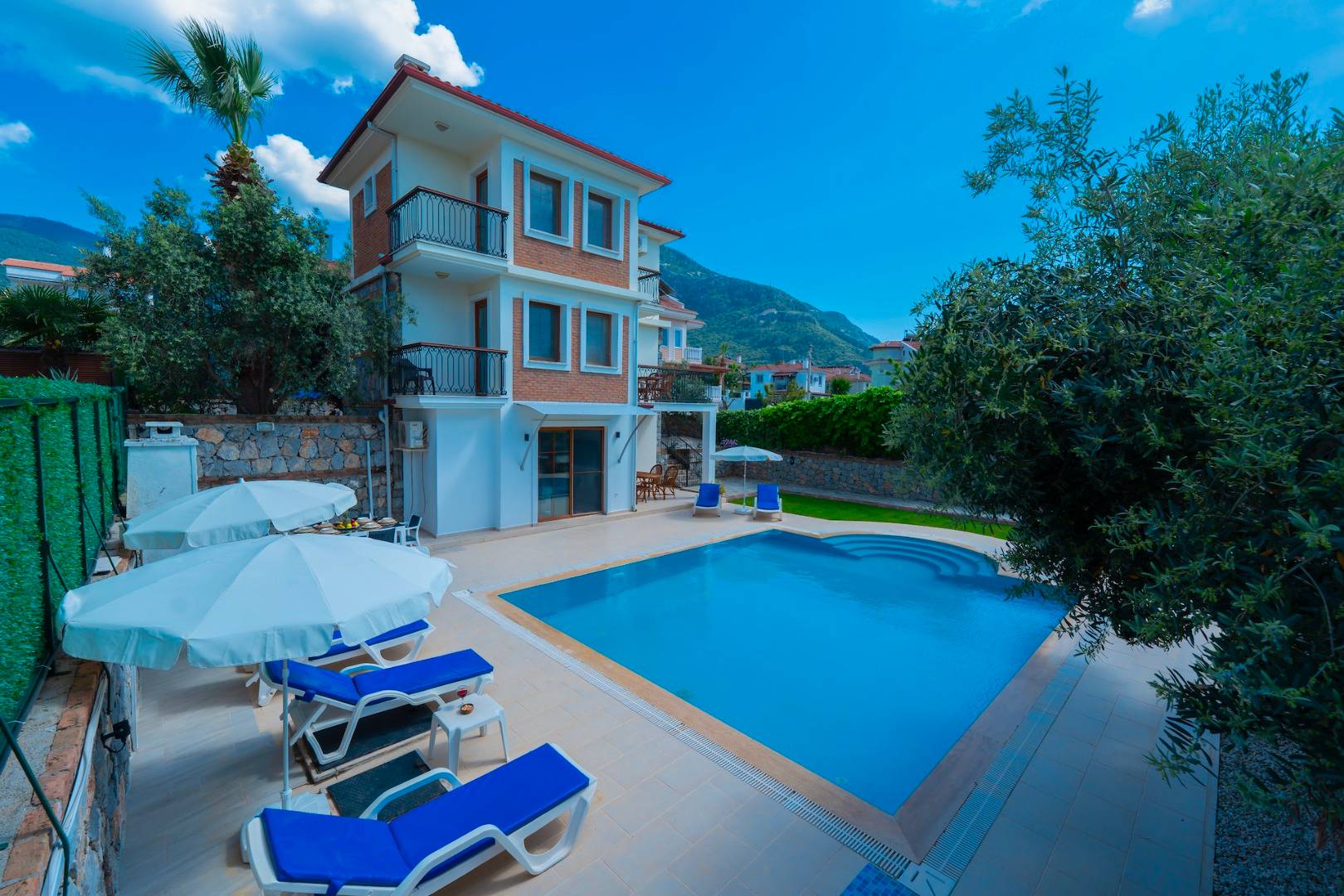 Fethiye Ölüdeniz'de Geniş Alanlara Sahip, Özel Havuzlu, Kiralık Villa 45815 — 2