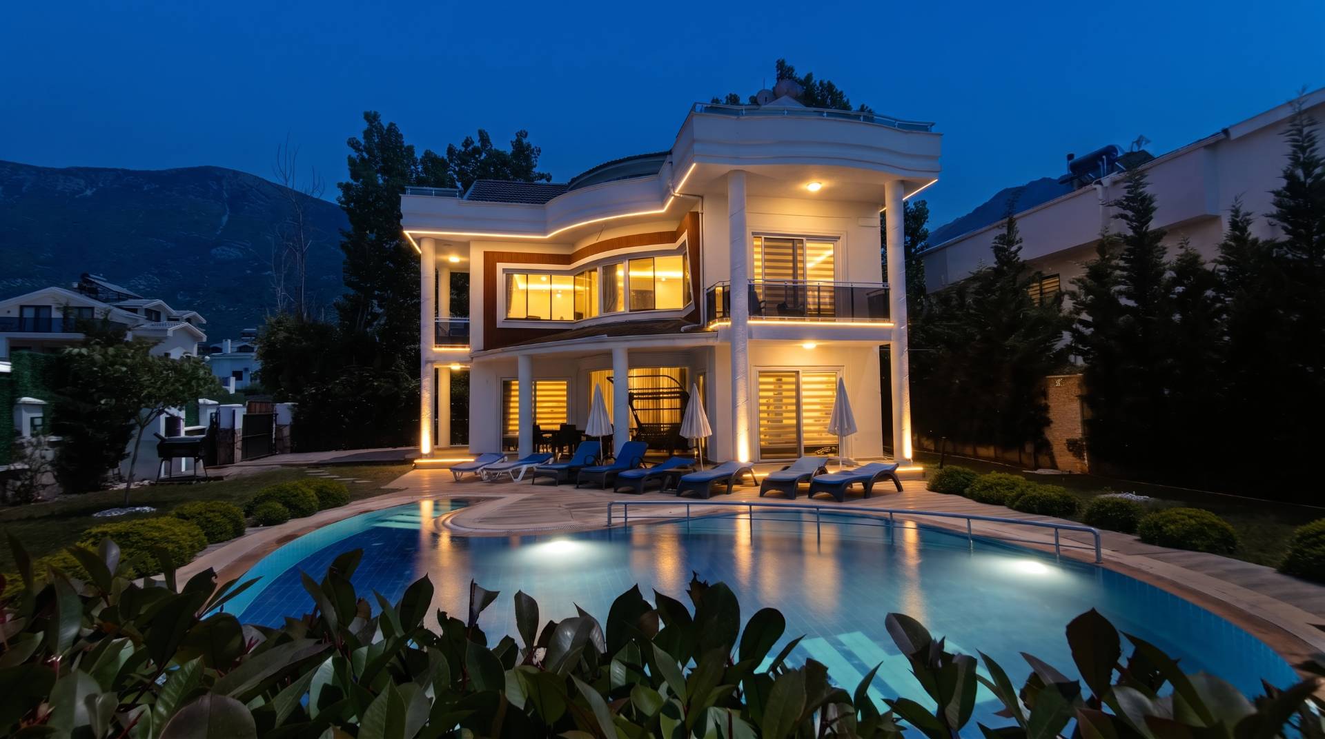 Fethiye Ölüdeniz'de Kalabalık Ailelere Uygun, Özel Havuzlu, Lüks Villa 41490 — 7