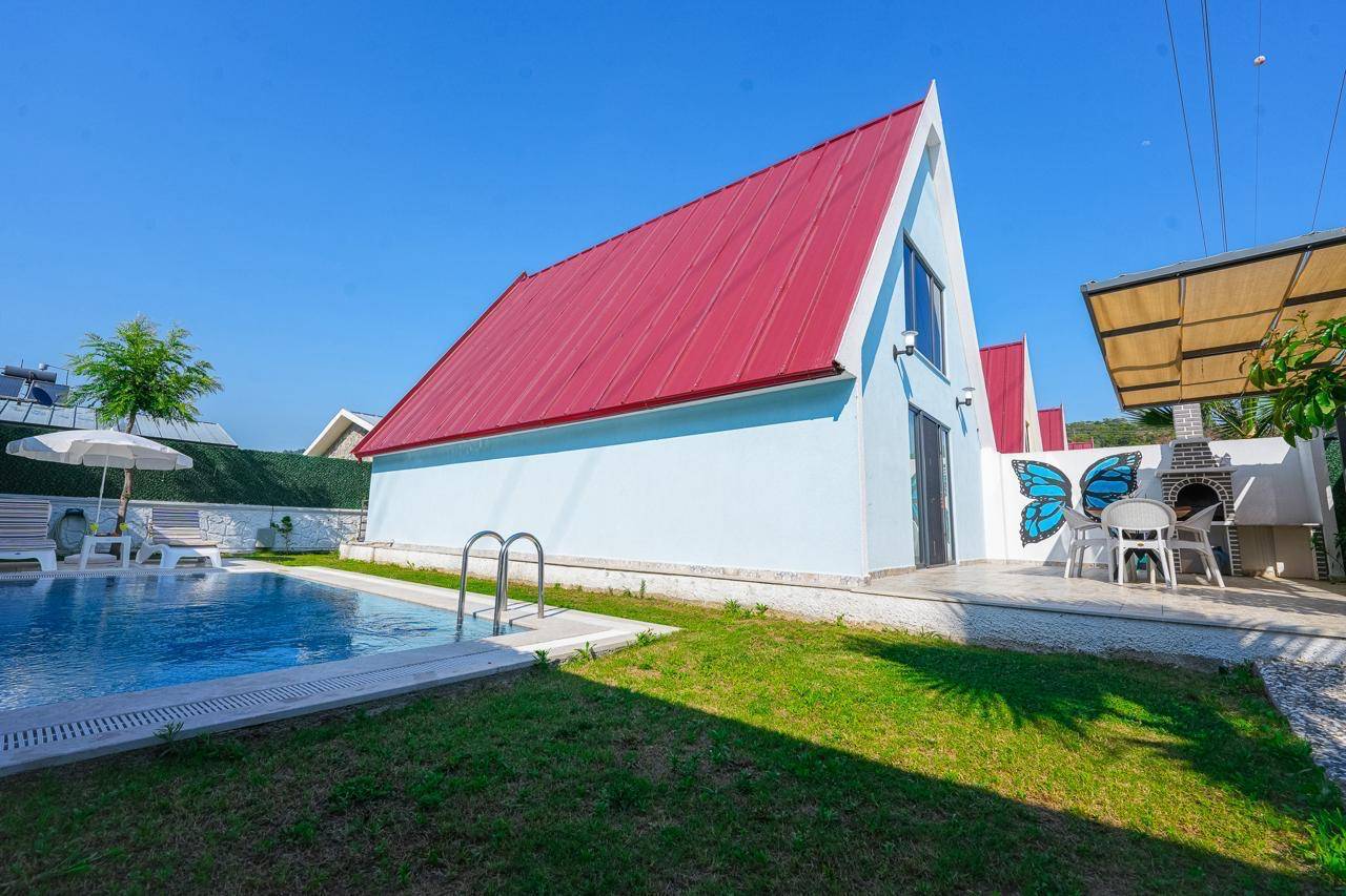 Fethiye Yanıklar'da Site İçerisinde, Özel Havuzlu, Kiralık Bungalov