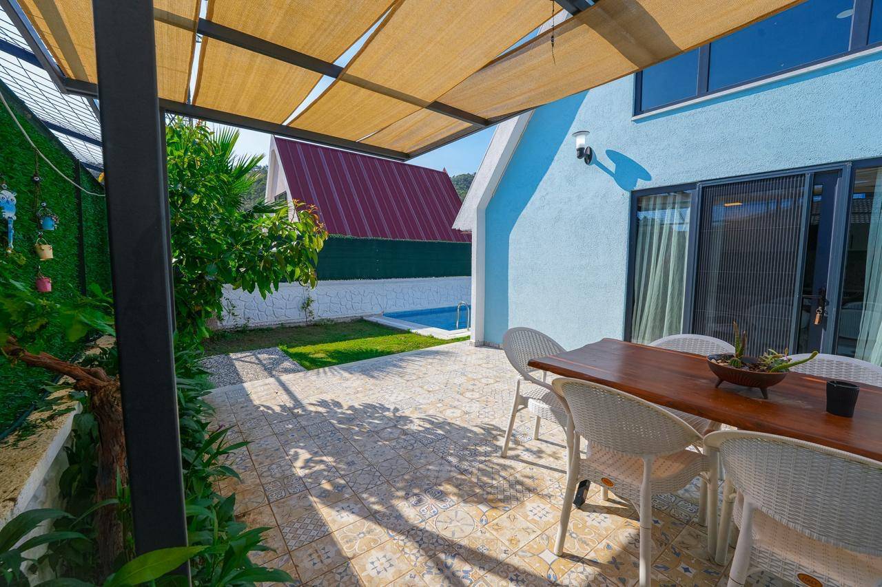 Fethiye Yanıklar'da Site İçerisinde, Özel Havuzlu, Kiralık Bungalov