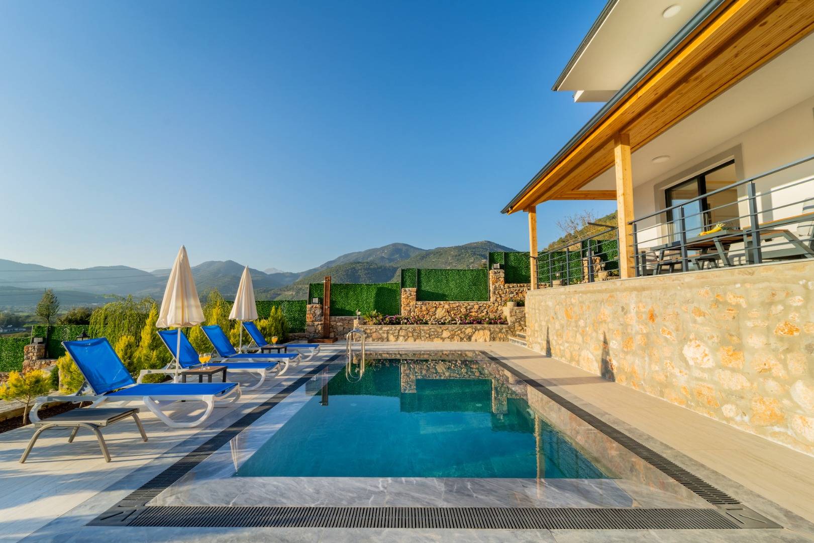 Fethiye Yeşilüzümlü'de Huzurlu Doğada, Özel Havuzlu, Konforlu Villa 45928 — 5
