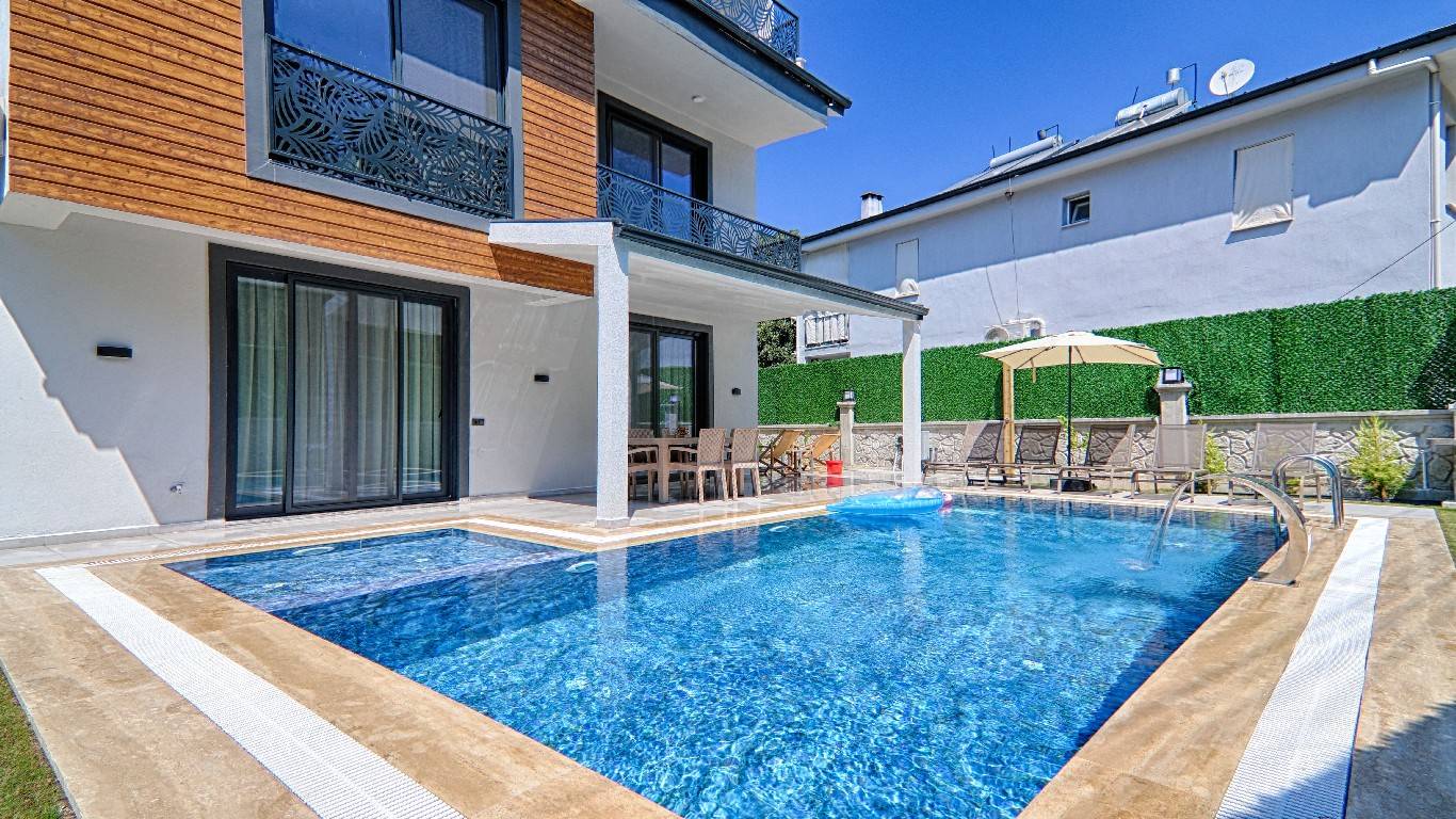 Göcek İnlice'de Sakin Konumda, Özel Havuzlu, İkiz Villa 45811 — 4