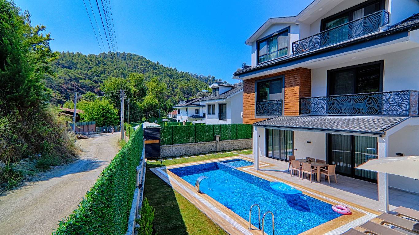 Göcek İnlice'de Sakin Konumda, Özel Havuzlu, İkiz Villa 45811 — 6