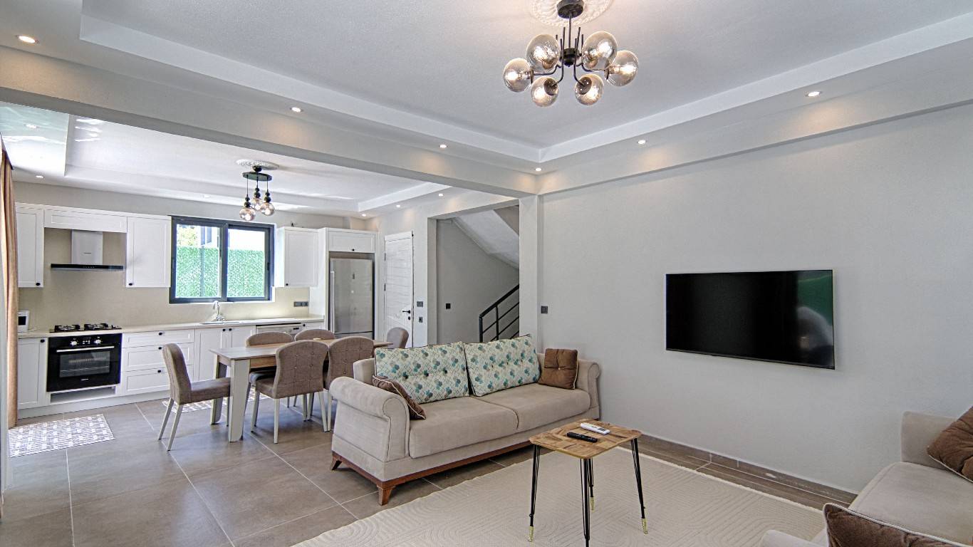 Göcek İnlice'de Sakin Konumda, Özel Havuzlu, İkiz Villa